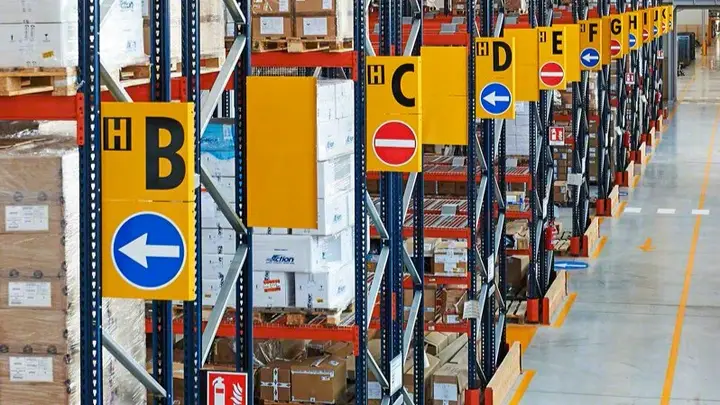 Demarcación y señalización de bodegas y estanterías — Slimrack